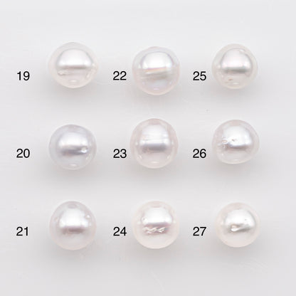 9-10mm White South Sea Pearl Drop Shape, Loose Undrilled Natural Color, SKU # 2940TH