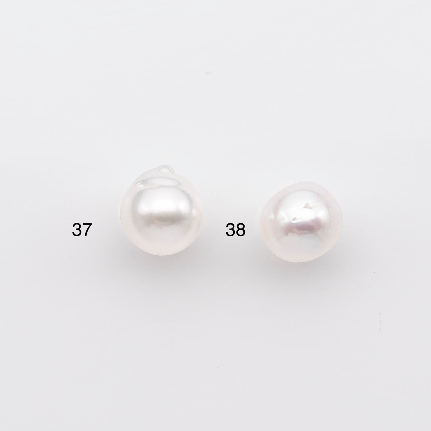 9-10mm White South Sea Pearl Drop Shape, Loose Undrilled Natural Color, SKU # 2940TH
