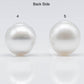 13-14mm White South Sea Pearl Drops in High Luster and Natural White Color with Minor Blemishes, Undrilled Loose Single Piece, SKU # 1751SS