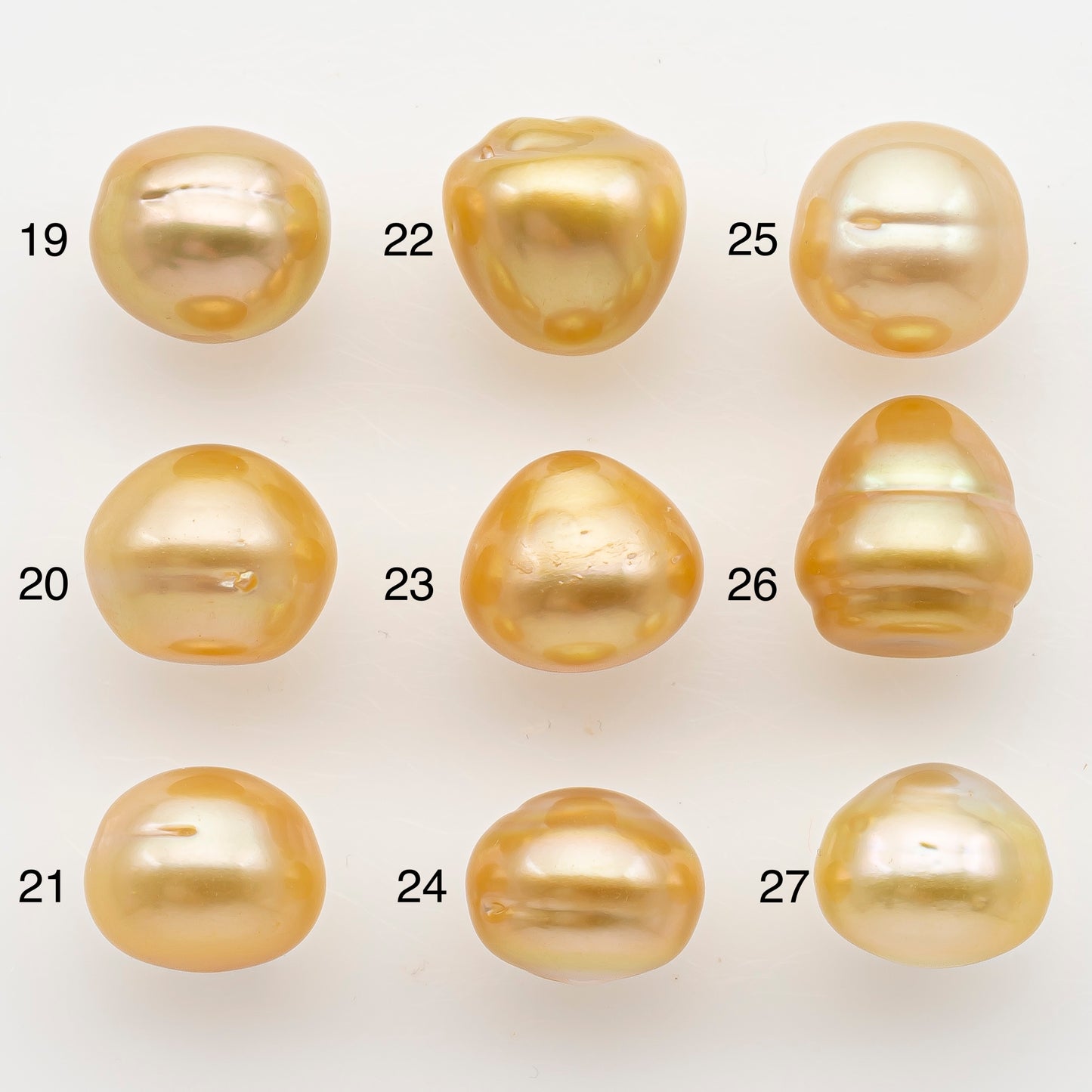 12-13mm South Sea Pearl in Natural Color with High Luster, Button Loose Pearl, Undrilled for Jewelry Making, SKU # 3195GS