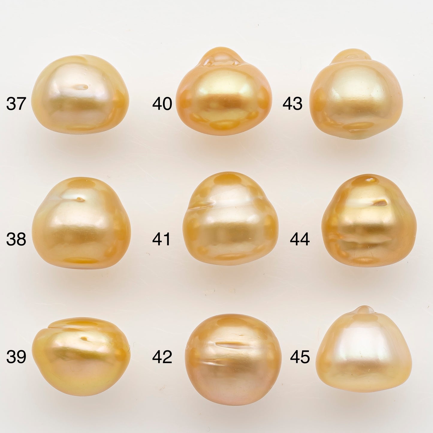 12-13mm South Sea Pearl in Natural Color with High Luster, Button Loose Pearl, Undrilled for Jewelry Making, SKU # 3195GS
