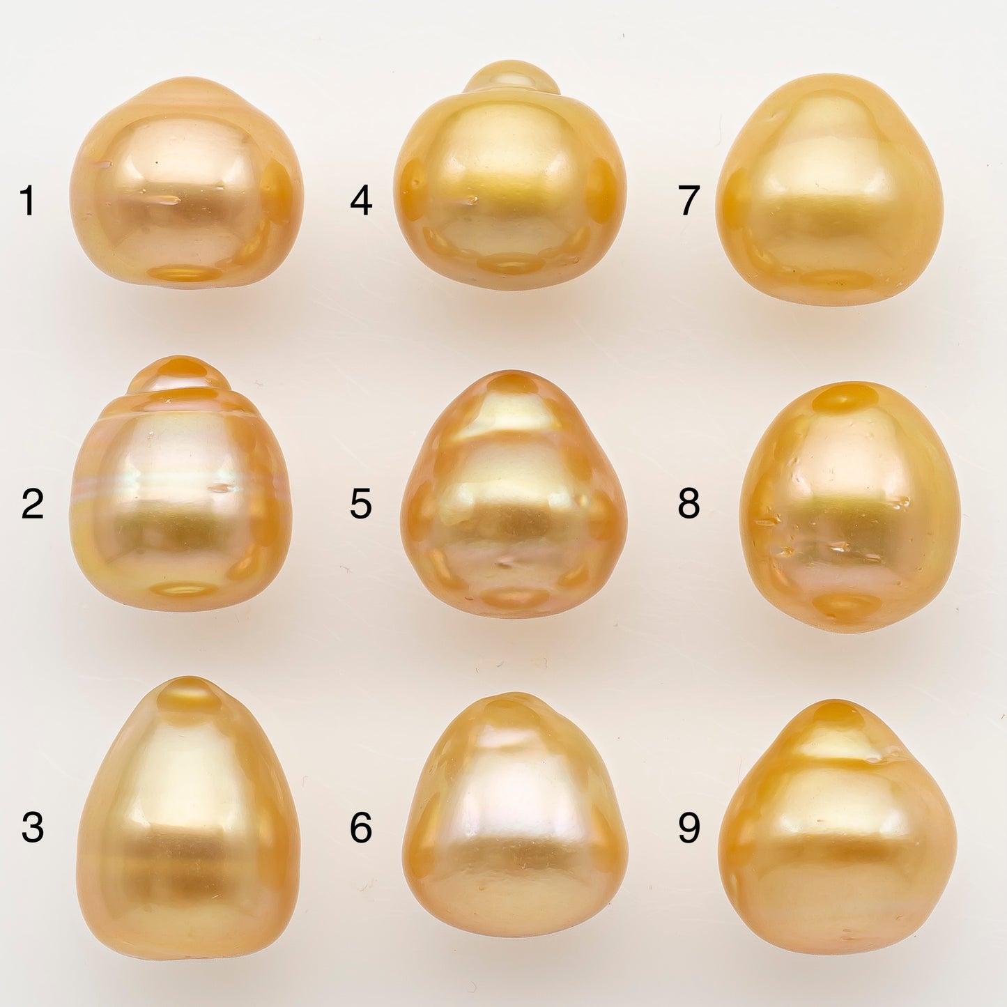 12-13mm South Sea Pearl in Natural Color with High Luster, Button Loose Pearl, Undrilled for Jewelry Making, SKU # 3197GS