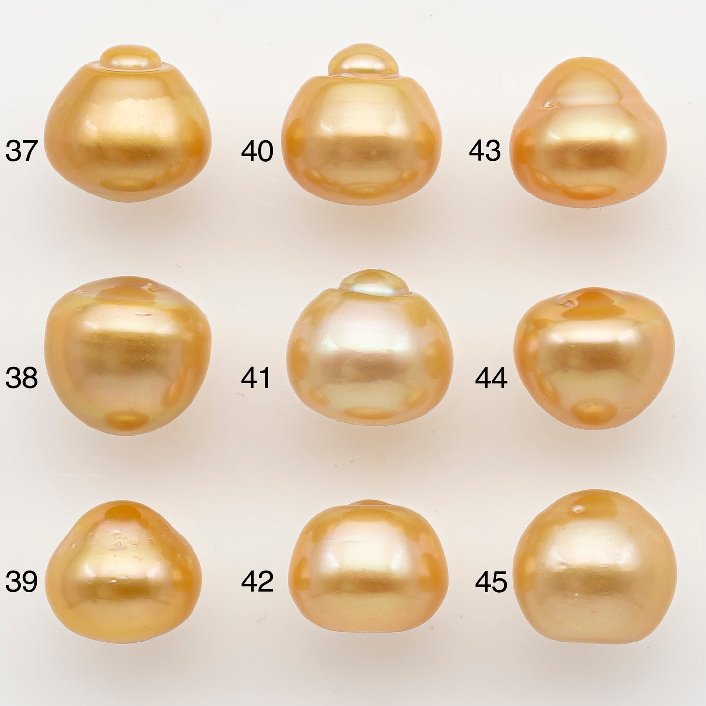 12-13mm South Sea Pearl in Natural Color with High Luster, Button Loose Pearl, Undrilled for Jewelry Making, SKU # 3197GS