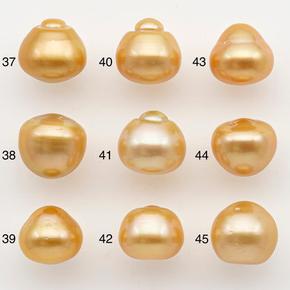 12-13mm South Sea Pearl in Natural Color with High Luster, Button Loose Pearl, Undrilled for Jewelry Making, SKU # 3197GS
