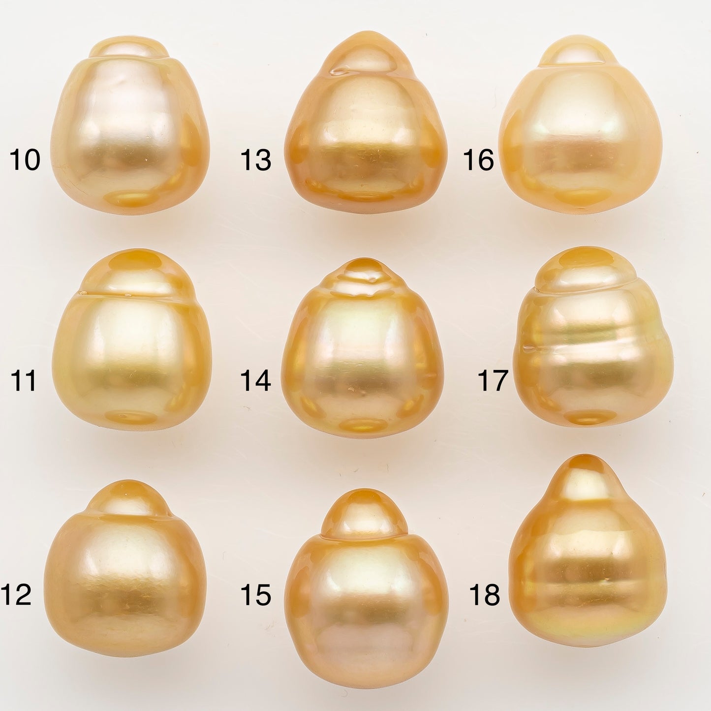 12-13mm South Sea Pearl in Natural Color with High Luster, Button Loose Pearl, Undrilled for Jewelry Making, SKU # 3198GS