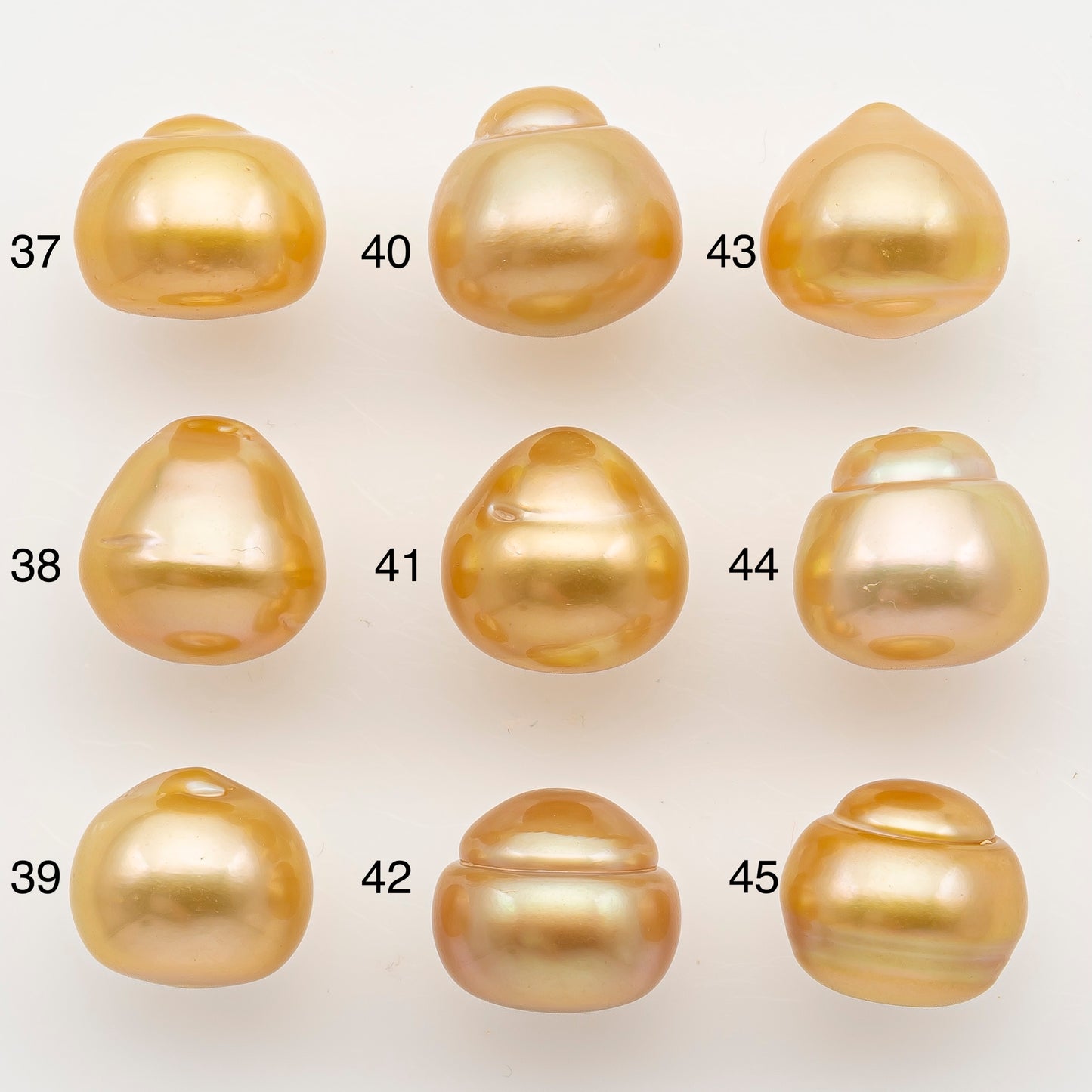 12-13mm South Sea Pearl in Natural Color with High Luster, Button Loose Pearl, Undrilled for Jewelry Making, SKU # 3198GS