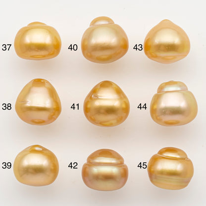 12-13mm South Sea Pearl in Natural Color with High Luster, Button Loose Pearl, Undrilled for Jewelry Making, SKU # 3198GS