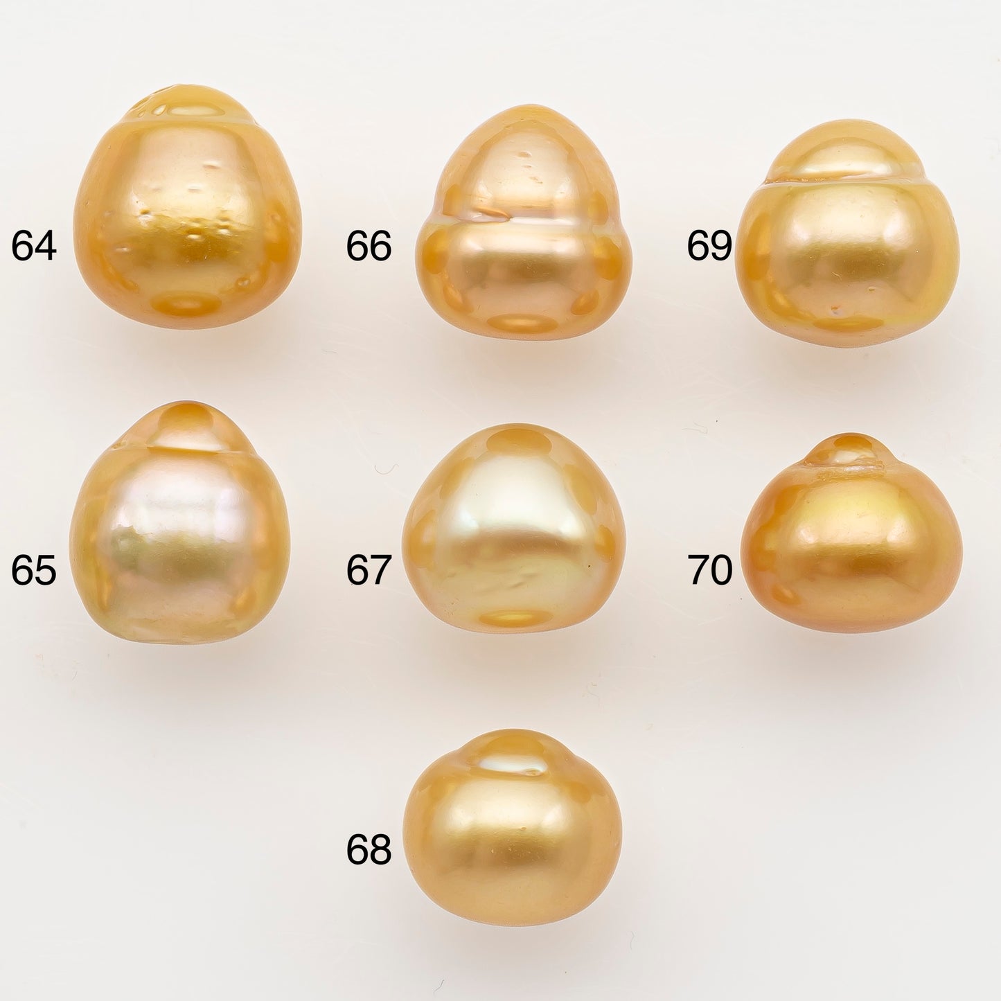 12-13mm South Sea Pearl in Natural Color with High Luster, Button Loose Pearl, Undrilled for Jewelry Making, SKU # 3198GS