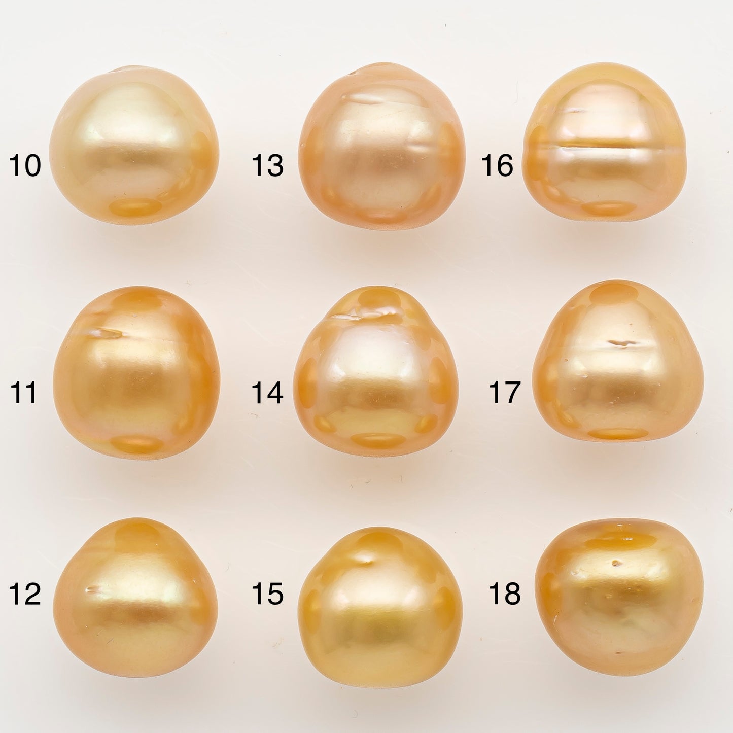 12-13mm South Sea Pearl in Natural Color with High Luster, Button Loose Pearl, Undrilled for Jewelry Making, SKU # 3199GS