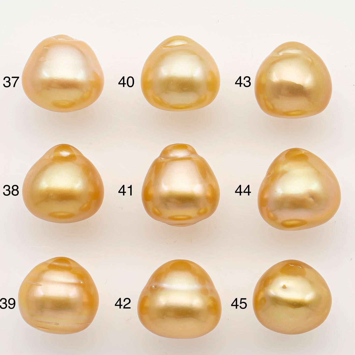12-13mm South Sea Pearl in Natural Color with High Luster, Button Loose Pearl, Undrilled for Jewelry Making, SKU # 3199GS