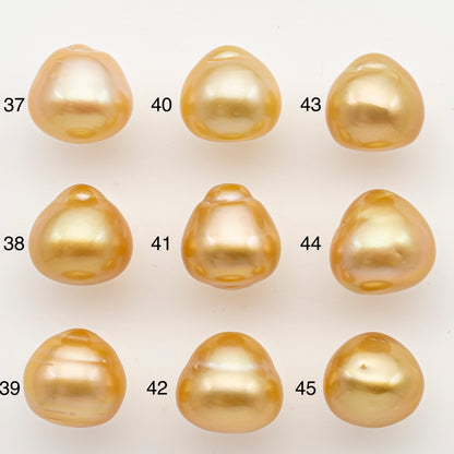 12-13mm South Sea Pearl in Natural Color with High Luster, Button Loose Pearl, Undrilled for Jewelry Making, SKU # 3199GS