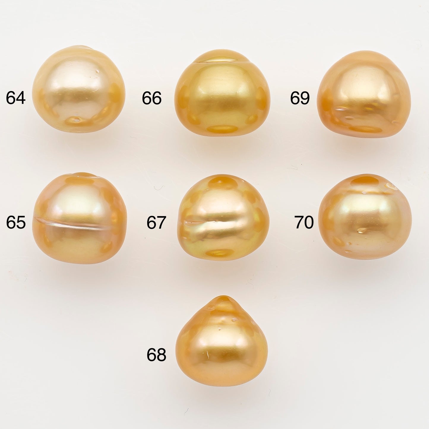 12-13mm South Sea Pearl in Natural Color with High Luster, Button Loose Pearl, Undrilled for Jewelry Making, SKU # 3199GS