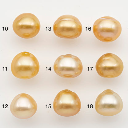 12-13mm South Sea Pearl in Natural Color with High Luster, Loose Pearl, Undrilled for Jewelry Making, SKU # 3200GS