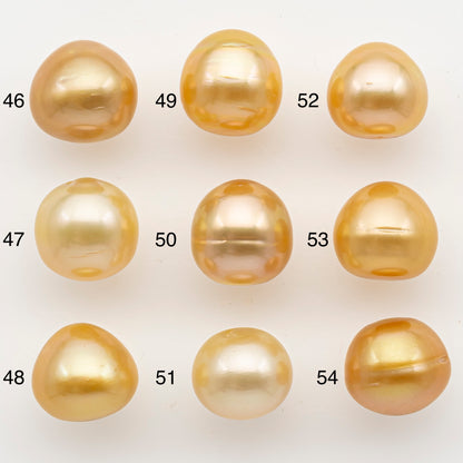 12-13mm South Sea Pearl in Natural Color with High Luster, Loose Pearl, Undrilled for Jewelry Making, SKU # 3200GS