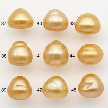 13-14mm South Sea Pearl in Natural Color with High Luster, Button Loose Pearl, Undrilled for Jewelry Making, SKU # 3201GS