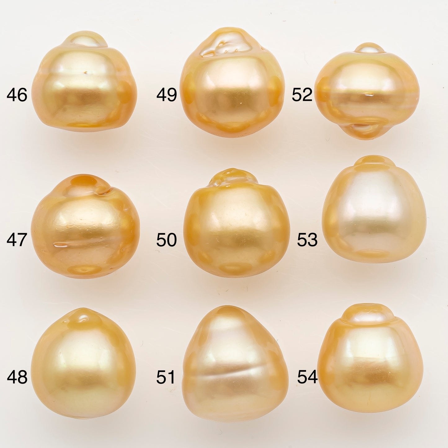 13-14mm South Sea Pearl in Natural Color with High Luster, Button Loose Pearl, Undrilled for Jewelry Making, SKU # 3201GS