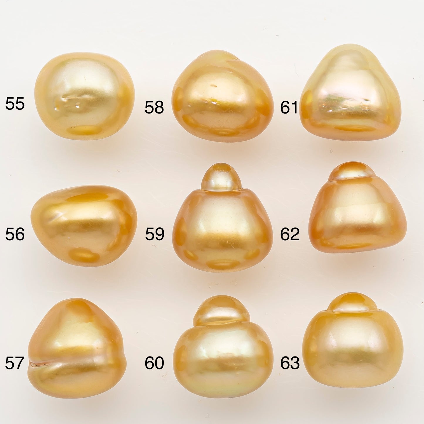 13-14mm South Sea Pearl in Natural Color with High Luster, Button Loose Pearl, Undrilled for Jewelry Making, SKU # 3201GS