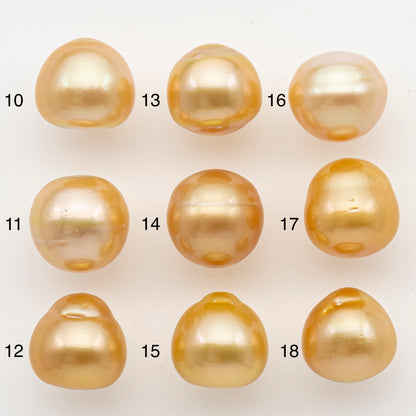13-14mm South Sea Pearl in Natural Color with High Luster, Loose Pearl, Undrilled for Jewelry Making, SKU # 3202GS