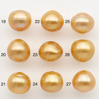 13-14mm South Sea Pearl in Natural Color with High Luster, Loose Pearl, Undrilled for Jewelry Making, SKU # 3202GS