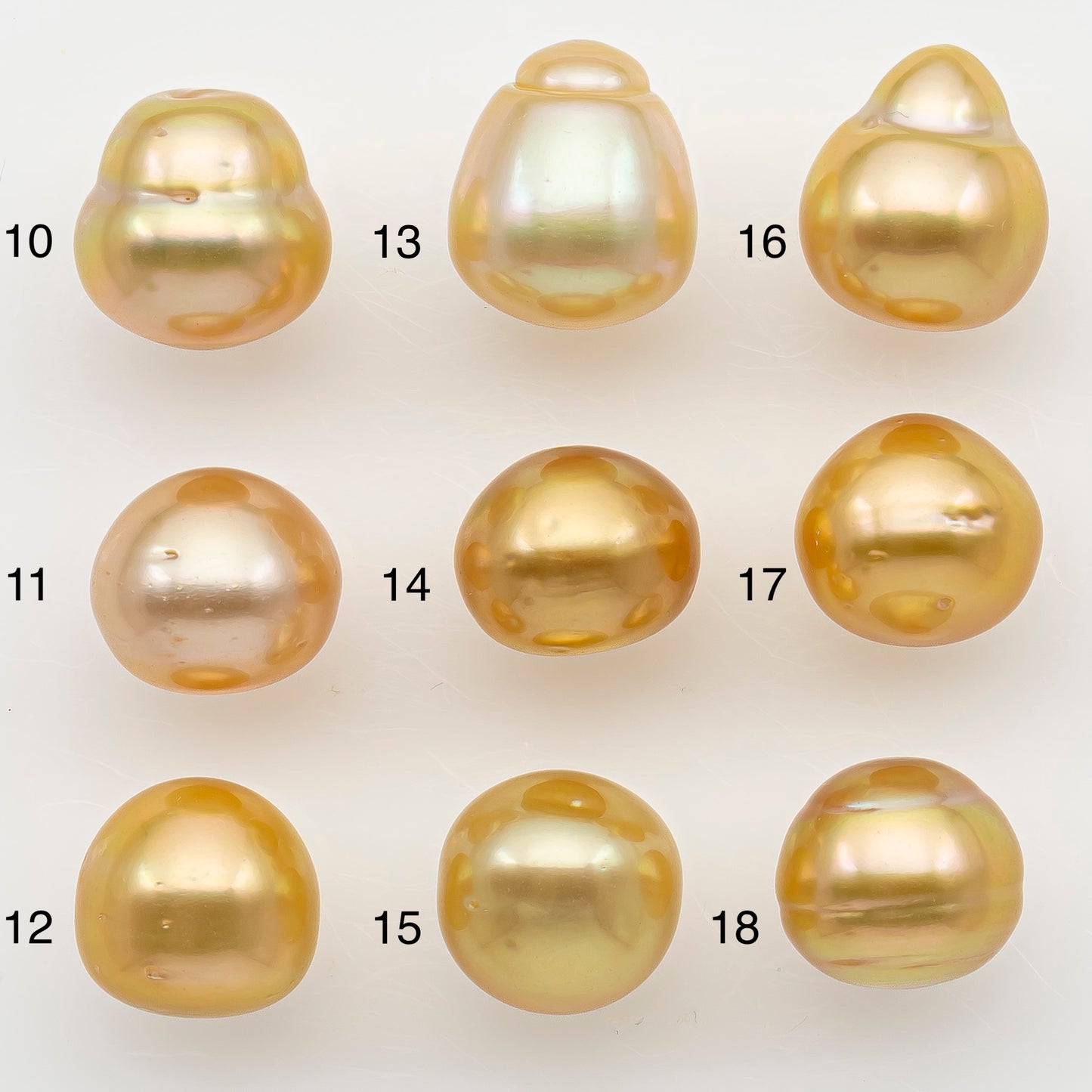 11-12mm South Sea Pearl in Natural Color with High Luster, Button Loose Pearl, Undrilled for Jewelry Making, SKU # 3203GS