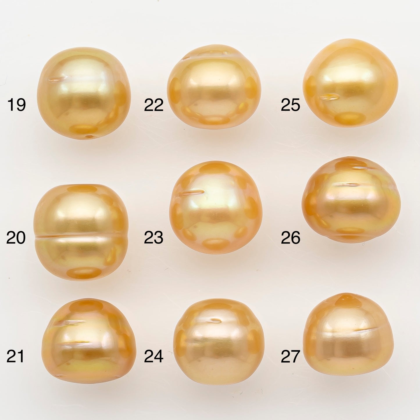 11-12mm South Sea Pearl in Natural Color with High Luster, Button Loose Pearl, Undrilled for Jewelry Making, SKU # 3203GS