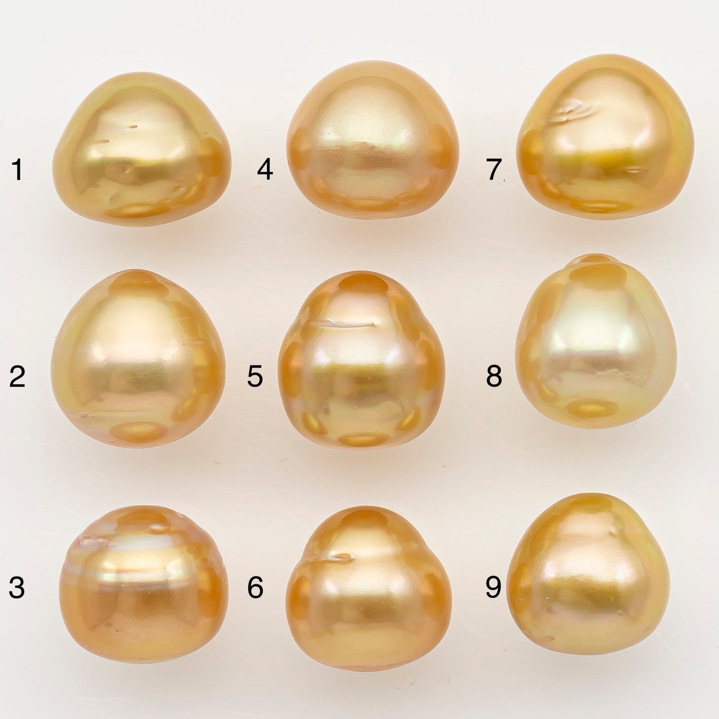 11-12mm South Sea Pearl in Natural Color with High Luster, Button Loose Pearl, Undrilled for Jewelry Making, SKU # 3204GS