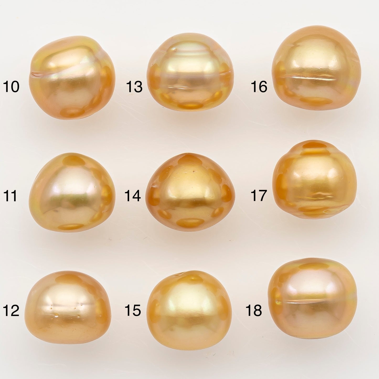 11-12mm South Sea Pearl in Natural Color with High Luster, Button Loose Pearl, Undrilled for Jewelry Making, SKU # 3204GS