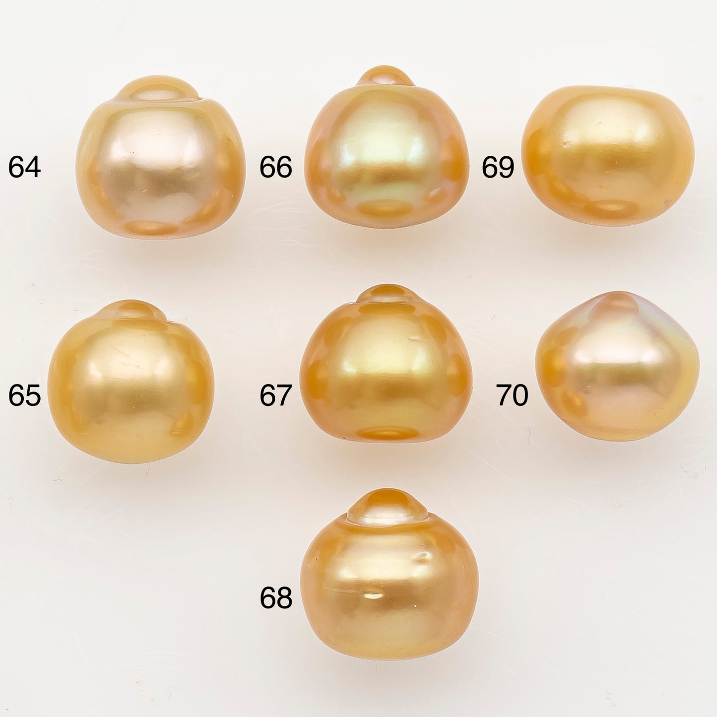 11-12mm South Sea Pearl in Natural Color with High Luster, Button Loose Pearl, Undrilled for Jewelry Making, SKU # 3205GS