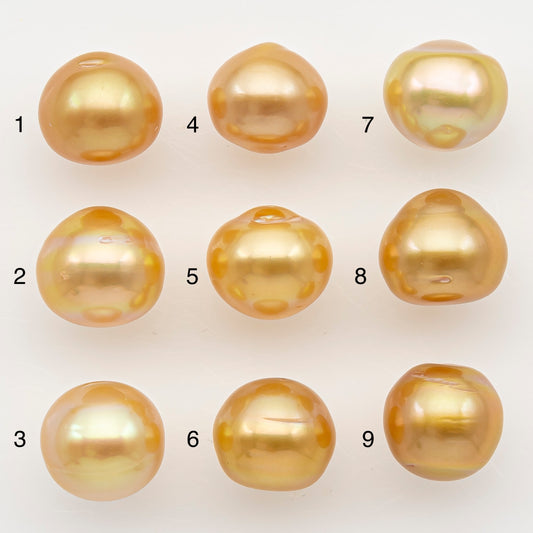 11-12mm South Sea Pearl in Natural Color with High Luster, Loose Pearl, Undrilled for Jewelry Making, SKU # 3206GS