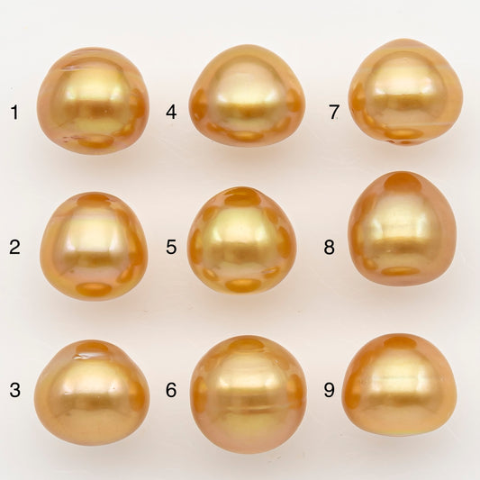 11-12mm South Sea Pearl in Natural Color with High Luster, Loose Pearl, Undrilled for Jewelry Making, SKU # 3207GS