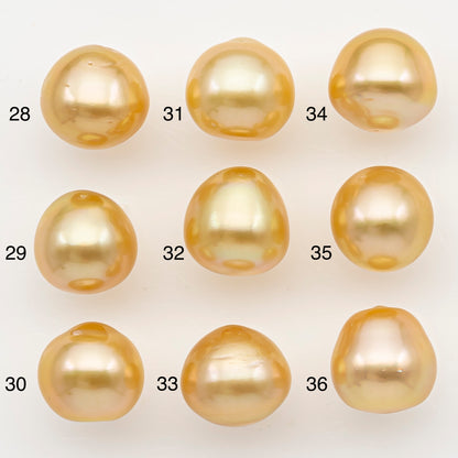 11-12mm South Sea Pearl in Natural Color with High Luster, Loose Pearl, Undrilled for Jewelry Making, SKU # 3207GS