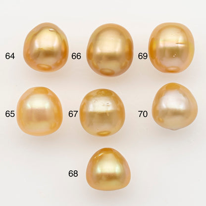 11-12mm South Sea Pearl in Natural Color with High Luster, Loose Pearl, Undrilled for Jewelry Making, SKU # 3207GS