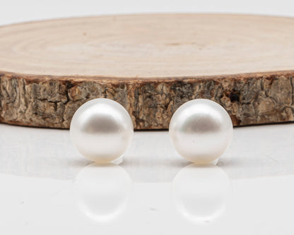 12.2mm Matched Pair Round White South Sea Pearl, Undrilled with Natural Color for Jewelry Making , SKU # 3233WS