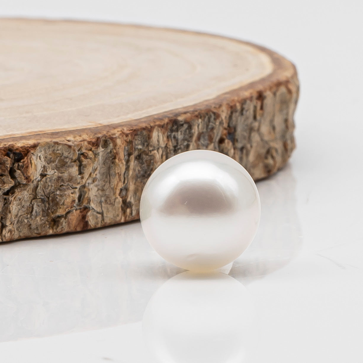 12-13mm White South Sea Pearl Round with  Natural Color, One Piece Loose Undrilled for Jewelry Making, SKU # 3239WS