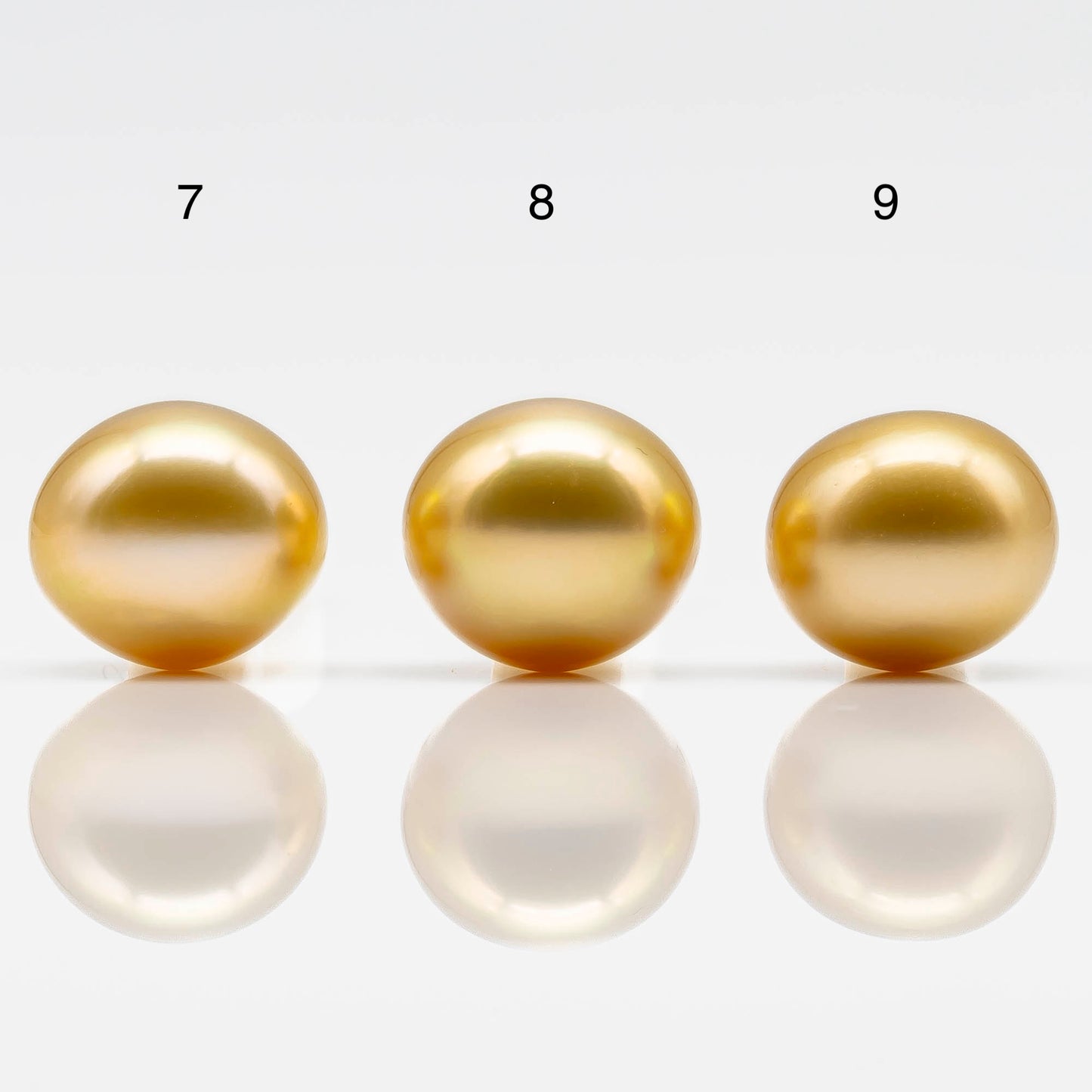 10-11mm Golden South Sea Pearl Near Round Single Piece with All Natural Color and High Luster in Undrilled to Large Hole, SKU # 1825GS
