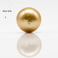 14-15mm Large Size Golden South Sea Pearl in Natural Color with High Luster, Round Single Piece Undrilled for Jewelry Making, SKU # 1829GS