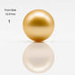 13-14mm Round Golden South Sea Pearl in Natural Color with High Luster, Undrilled Single Piece for Jewelry Making, SKU # 1830GS