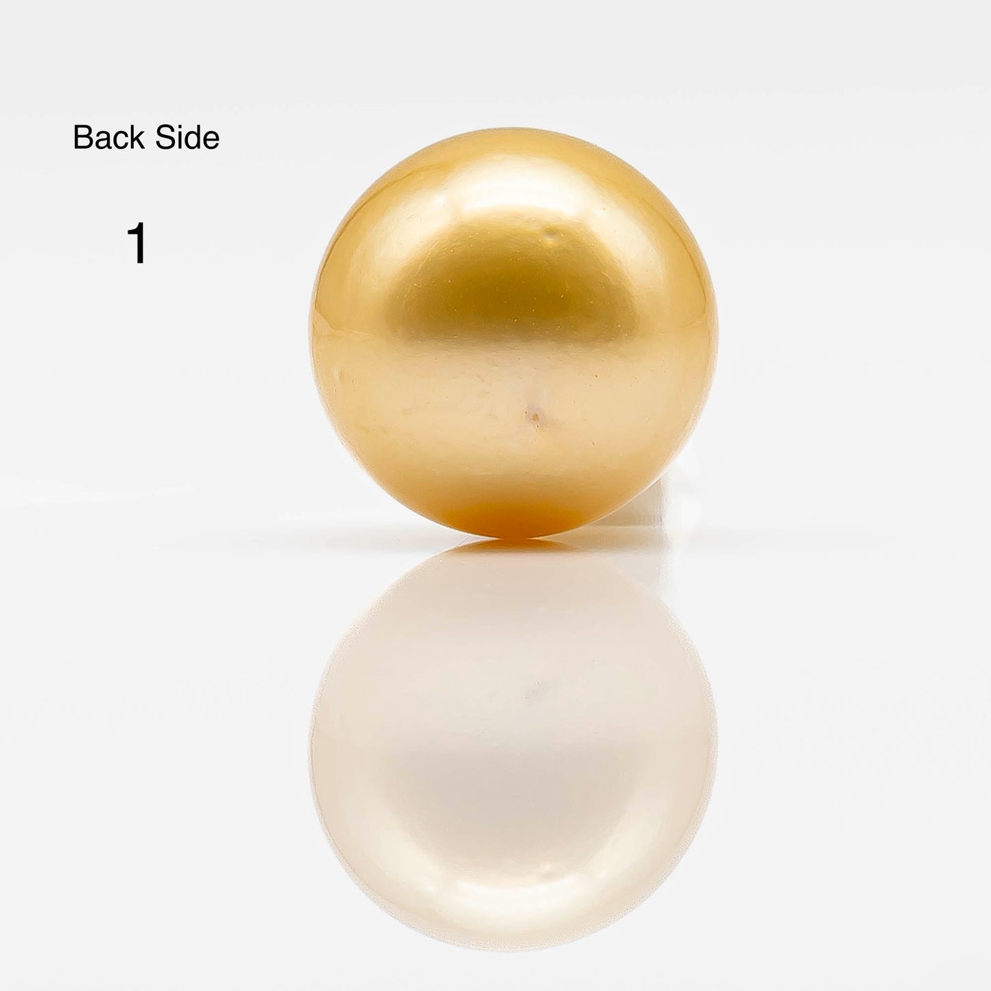 12-13mm Round Gold South Sea Pearl in Single Piece Undrilled, All Natural Color with High Luster for Jewelry Making, SKU # 1831GS