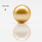 12-13mm Round Gold South Sea Pearl in Single Piece Undrilled, All Natural Color with High Luster for Jewelry Making, SKU # 1831GS