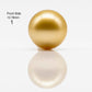 12-13mm Round Gold South Sea Pearl in Single Piece Undrilled, All Natural Color with High Luster for Jewelry Making, SKU # 1831GS