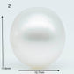 10-11mm  Near Round South Sea Pearl with Amazing Luster and Natural White Color, Loose Single Pice Undrilled, SKU # 1959SS