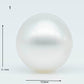 10-11mm  Near Round South Sea Pearl with Amazing Luster and Natural White Color, Loose Single Pice Undrilled, SKU # 1959SS