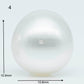 10-11mm  Near Round South Sea Pearl with Amazing Luster and Natural White Color, Loose Single Pice Undrilled, SKU # 1959SS