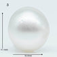 10-11mm  Near Round South Sea Pearl with Amazing Luster and Natural White Color, Loose Single Pice Undrilled, SKU # 1959SS