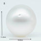 10-11mm  Near Round South Sea Pearl with Amazing Luster and Natural White Color, Loose Single Pice Undrilled, SKU # 1959SS