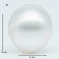 11-12mm  Near Round South Sea Pearl with Amazing Luster and Natural White Color No Blemish, Loose Single Pice Undrilled, SKU # 1965SS