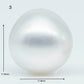 11-12mm  Near Round South Sea Pearl with Amazing Luster and Natural White Color No Blemish, Loose Single Pice Undrilled, SKU # 1965SS