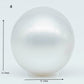 11-12mm  Near Round South Sea Pearl with Amazing Luster and Natural White Color No Blemish, Loose Single Pice Undrilled, SKU # 1965SS