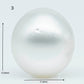 11-12mm  Near Round South Sea Pearl with Amazing Luster and Natural White Color, Loose Single Pice Undrilled, SKU # 1966SS