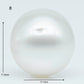 11-12mm  Near Round South Sea Pearl with Amazing Luster and Natural White Color, Loose Single Pice Undrilled, SKU # 1966SS